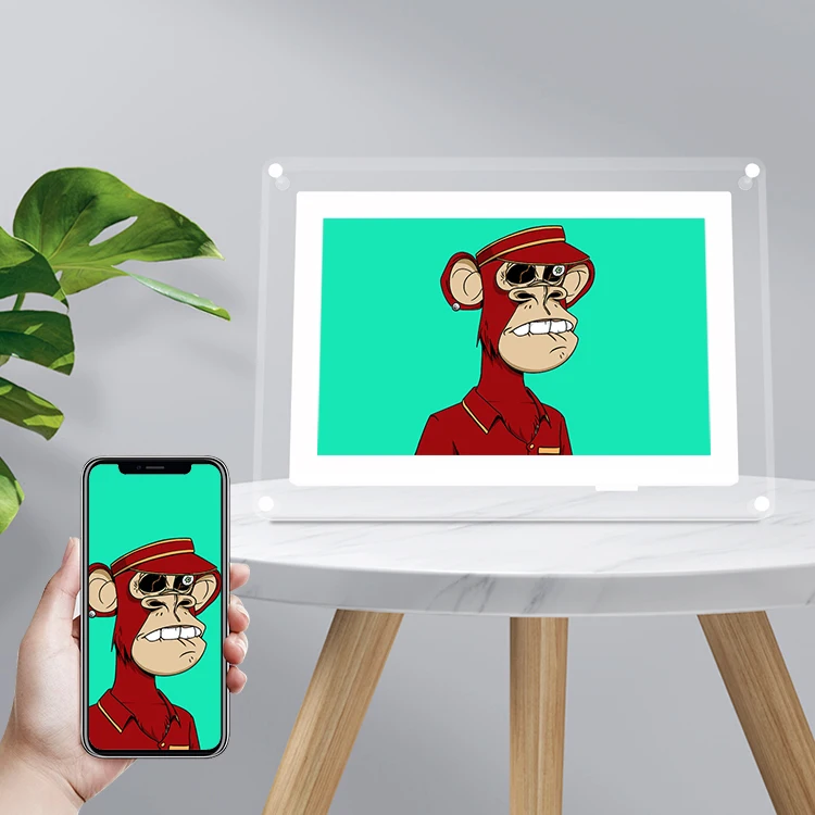 10 1 дюймовая рамка для цифровой видеокамеры акриловый жетон nft с