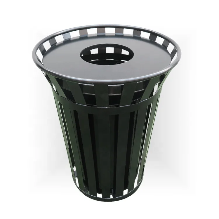 New Design Pop up Metal Garbage Trash Can 120 Liter Recycle Waste Bin outdoor Dustbin