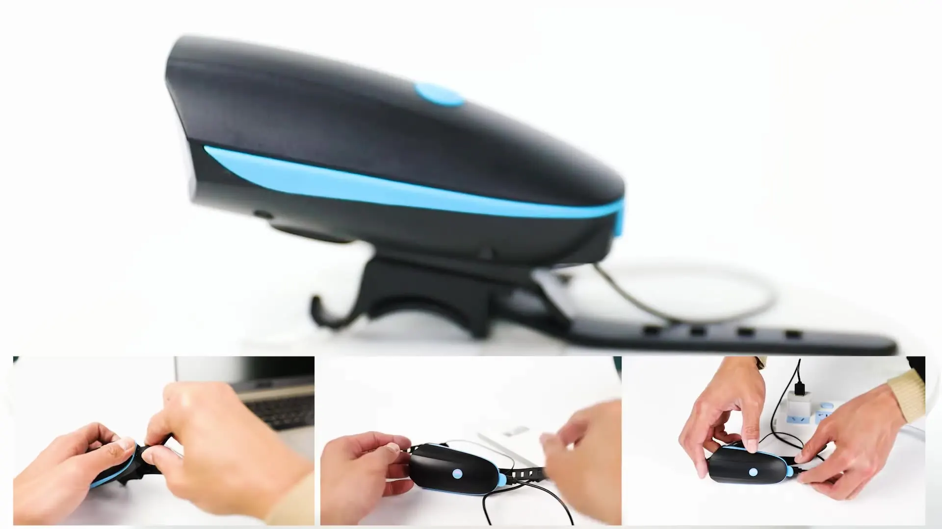 RTS Waterproof USB Rechargeable Night Riding Super Bright Motorcycle Front Light & Back Tail Bike Lights Bicycle LED Light