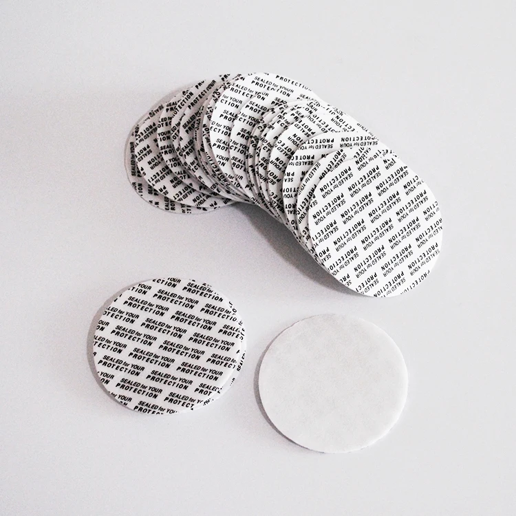 1000pcs/batch 50mm Self-adhesive foam pressure sensitive gasket seals pad cap liner for PP PET PVC PS ABS glass bottles