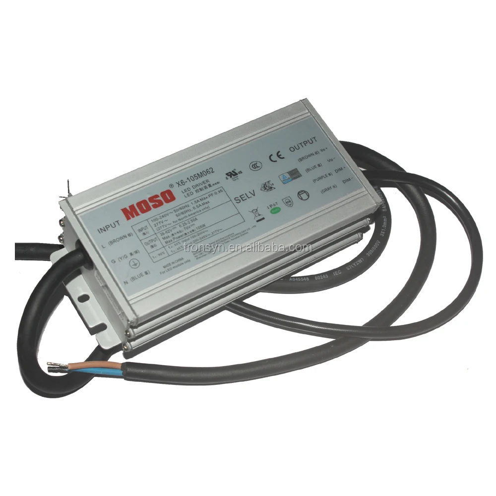 Мезо authorizaion X6-105M062 105W 62V 2.5A мезо Светодиодный драйвер для светодиодной осветительной панели с 3 в 1 Функция затемнения