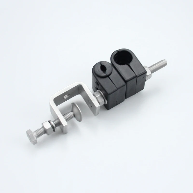  Two way one type feeder clamp for fiber and power