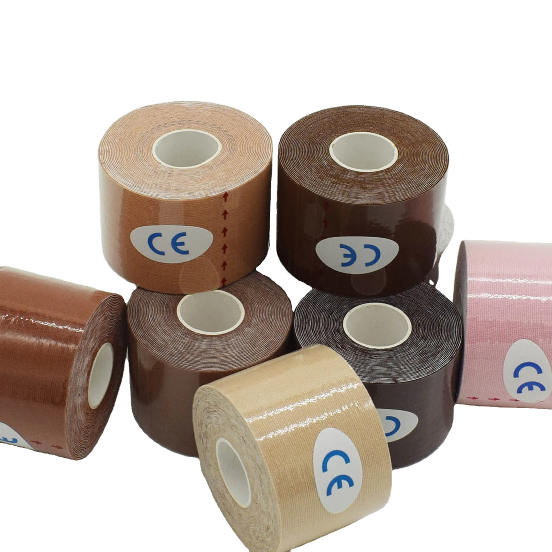 private plus size brown wide booby tape bra roll wholesale instant push up adhesive breast lift boob tape with cover