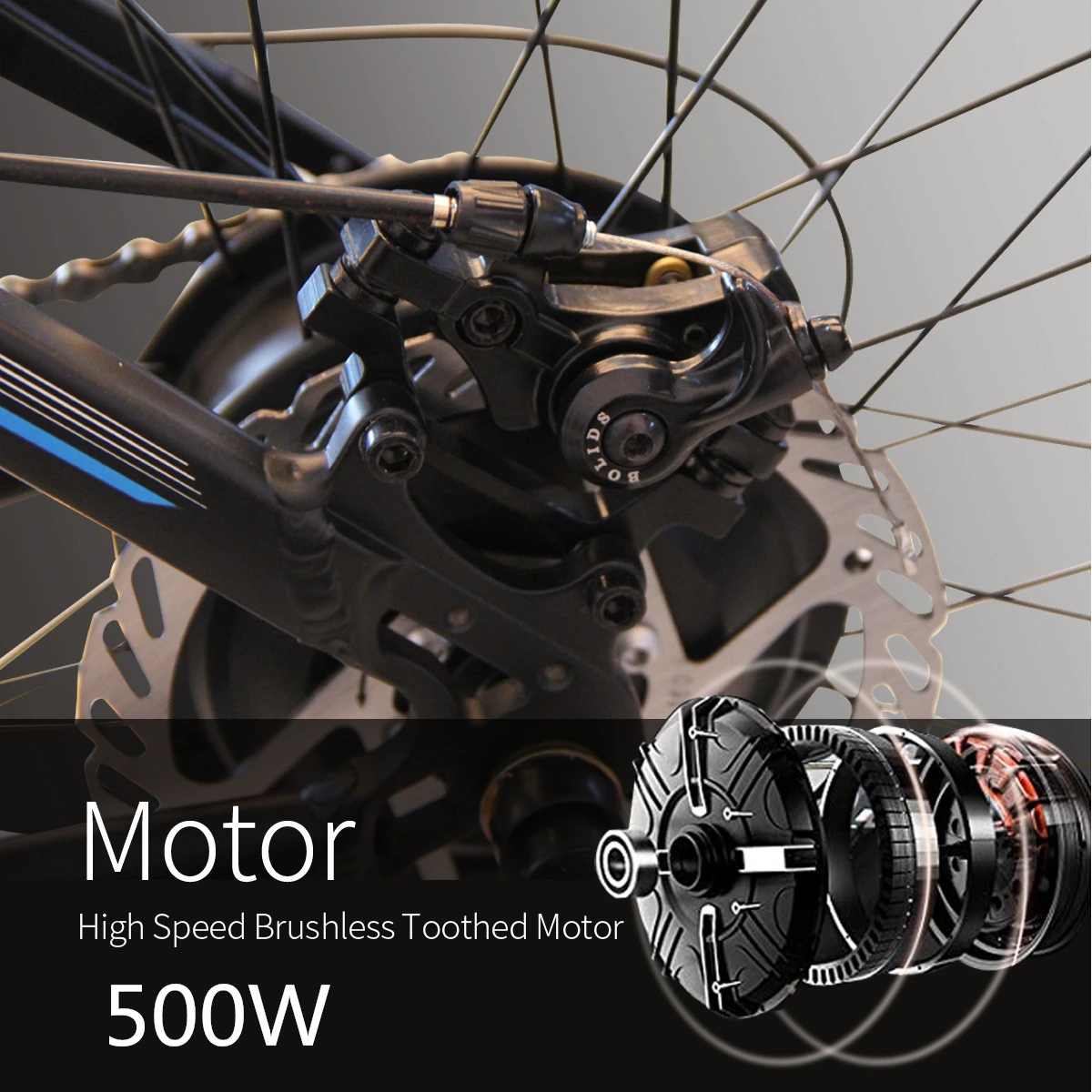 High Quality Electric Mountain Bike Fitness And Entertainment 24Inch 13Ah With Led Lights Brand New Electric Hybrid Bike