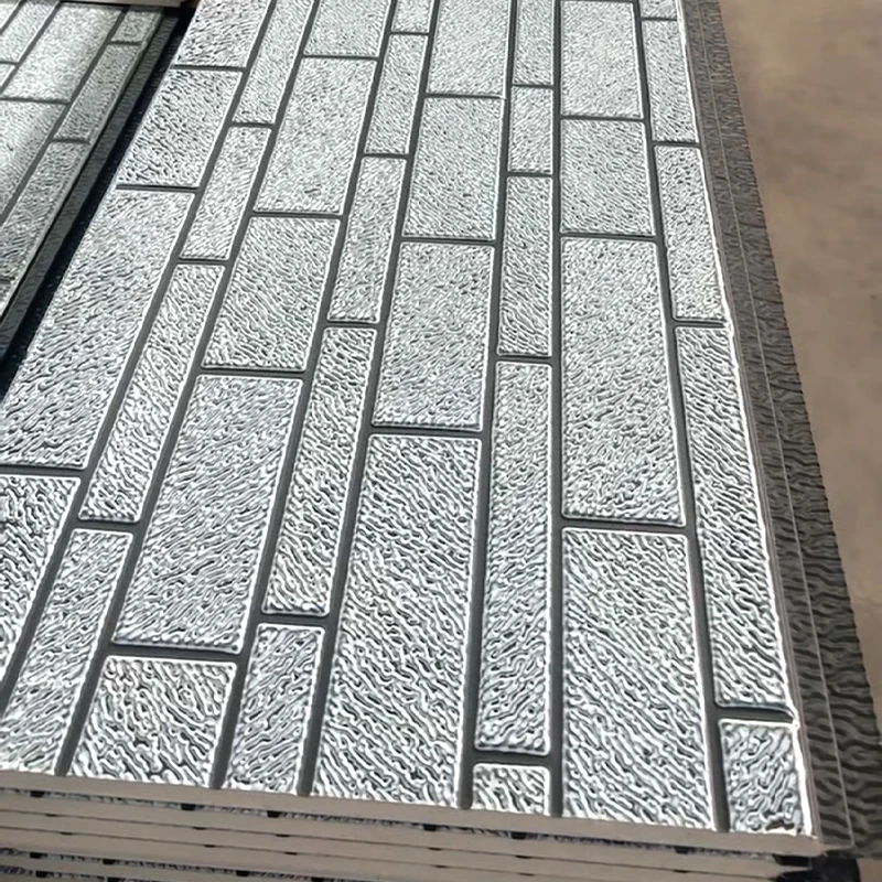 House exterior 16mm waterproof Polyurethane Foam Brick thermal insulation insulated sandwich panels