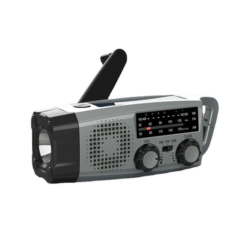 OSWELL Portable Radio AM FM Weather Band With LED Flashlight Emergency   Radio For Indoor And Outdoor