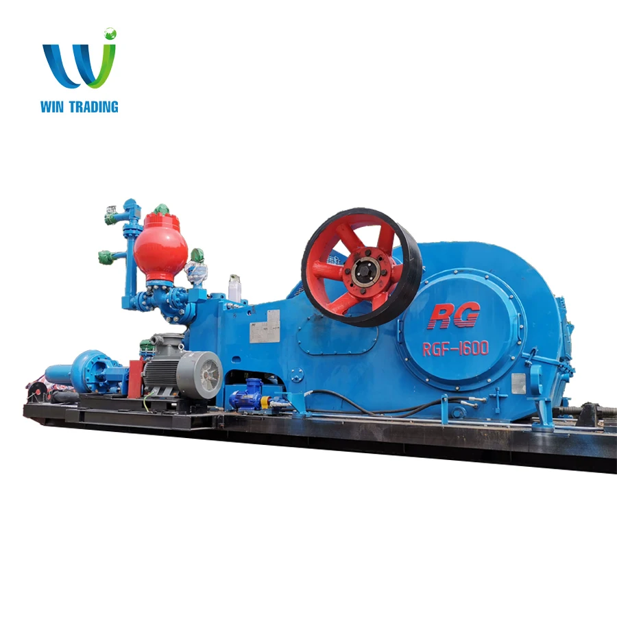 Mud pump Oil field F-1600 Triplex Single Action Mud Pump