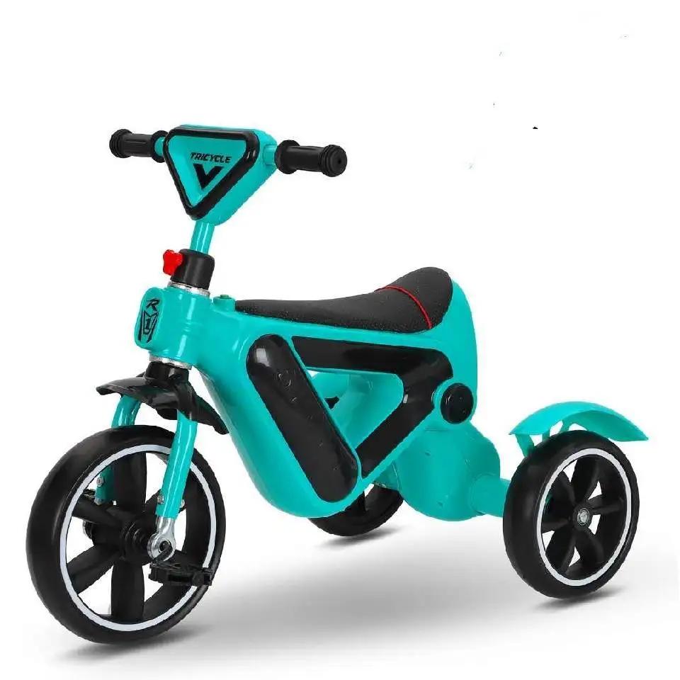 2021 new model colorful light baby tricycle with music hot sell baby ride on tricycle