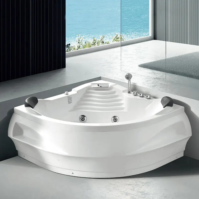 Kamali M3013 2 Person Big Mobile Massage Bathtub Hot Sex Soaking Spa Bath Tub Japanese Baignoire Fiber Glass for Adults 1 Piece