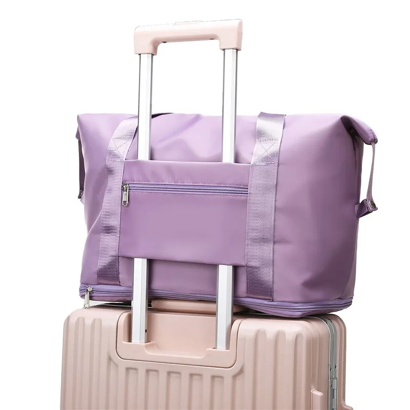 Portable new dry and wet separation shoes warehouse shoulder bag Oxford cloth lightweight luggage storage bag travel bag