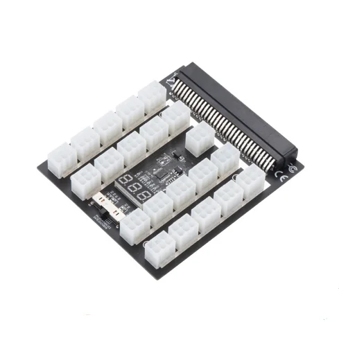 Сервер питания 17 портов breakout board 6PIN pcie 12V Адаптеры видео карта breakout board VER006S адаптер