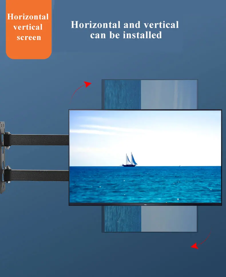 Adjustable wall mount small tv Full motion tv monitor wall mount bracket Advertising lcd tv screens 42 inch wall mount