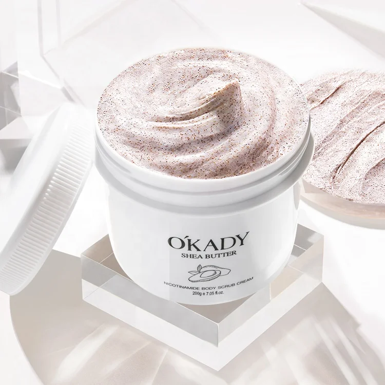 Private Label 100% Natural And Organic Ingredients Shea Butter Scrub For Face And Body