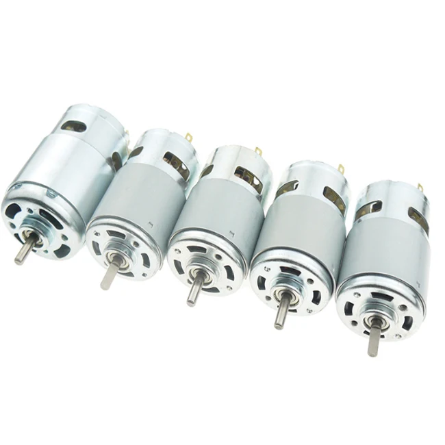 High efficiency 12v 24v dc 20000rpm 0.5 hp electric dynamo dc motor 775 for sale