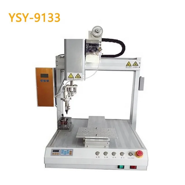 Fully automatic soldering machine three-axis double station PCB circuit board tinning robot