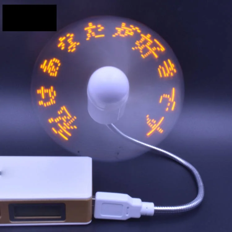 Factory Price Mini Fan Led Message Laptop Fan Usb Fan With Light