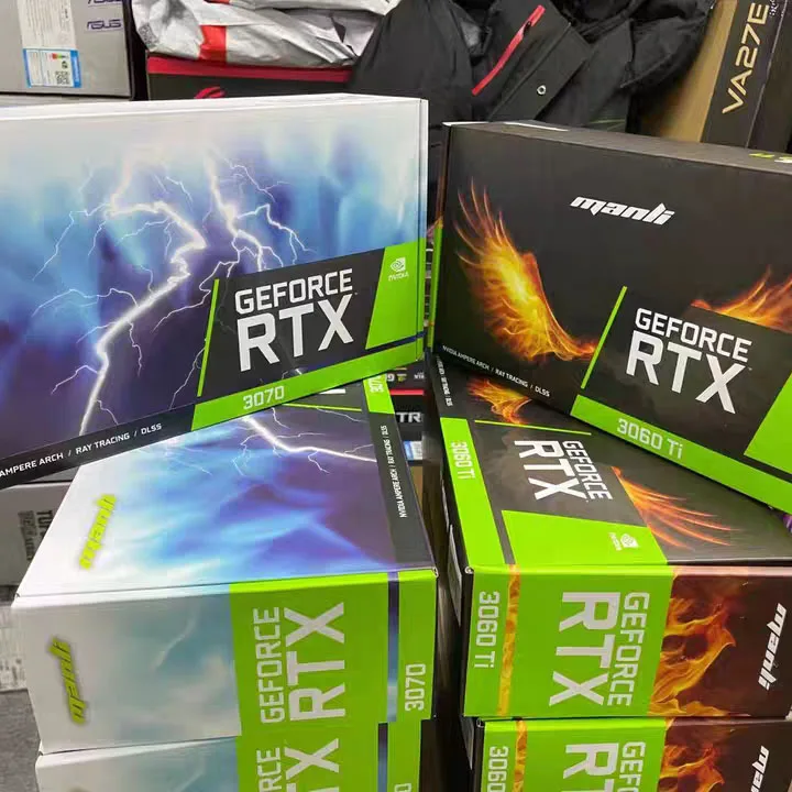В наличии, Новая графическая карта RTX 3060 3070 3080 3090 GPU GTX 1660S 1060 1080ti 1650 RX 580 8 Гб 5700xt 570, бывшая в употреблении графическая карта
