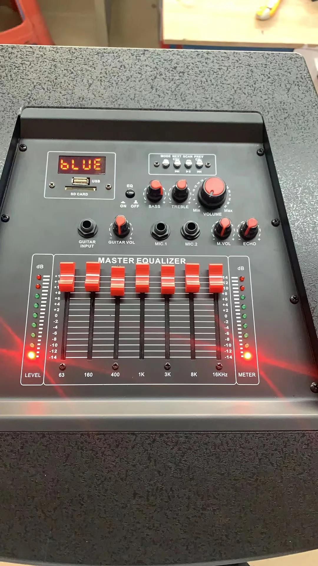 High-power dual 15-inch stage subwoofer speaker with BT