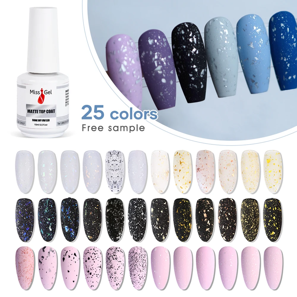 Missgel Long lasting super shine private label no clean gel polish top coat gel