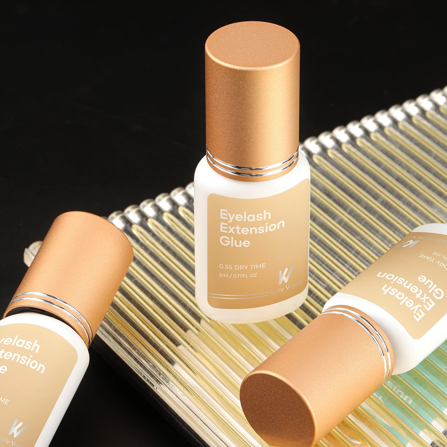 KV  cost-effective 0.5s fast dry lash adhesive for eyelash extension glue private label strong hold waterproof lash glue