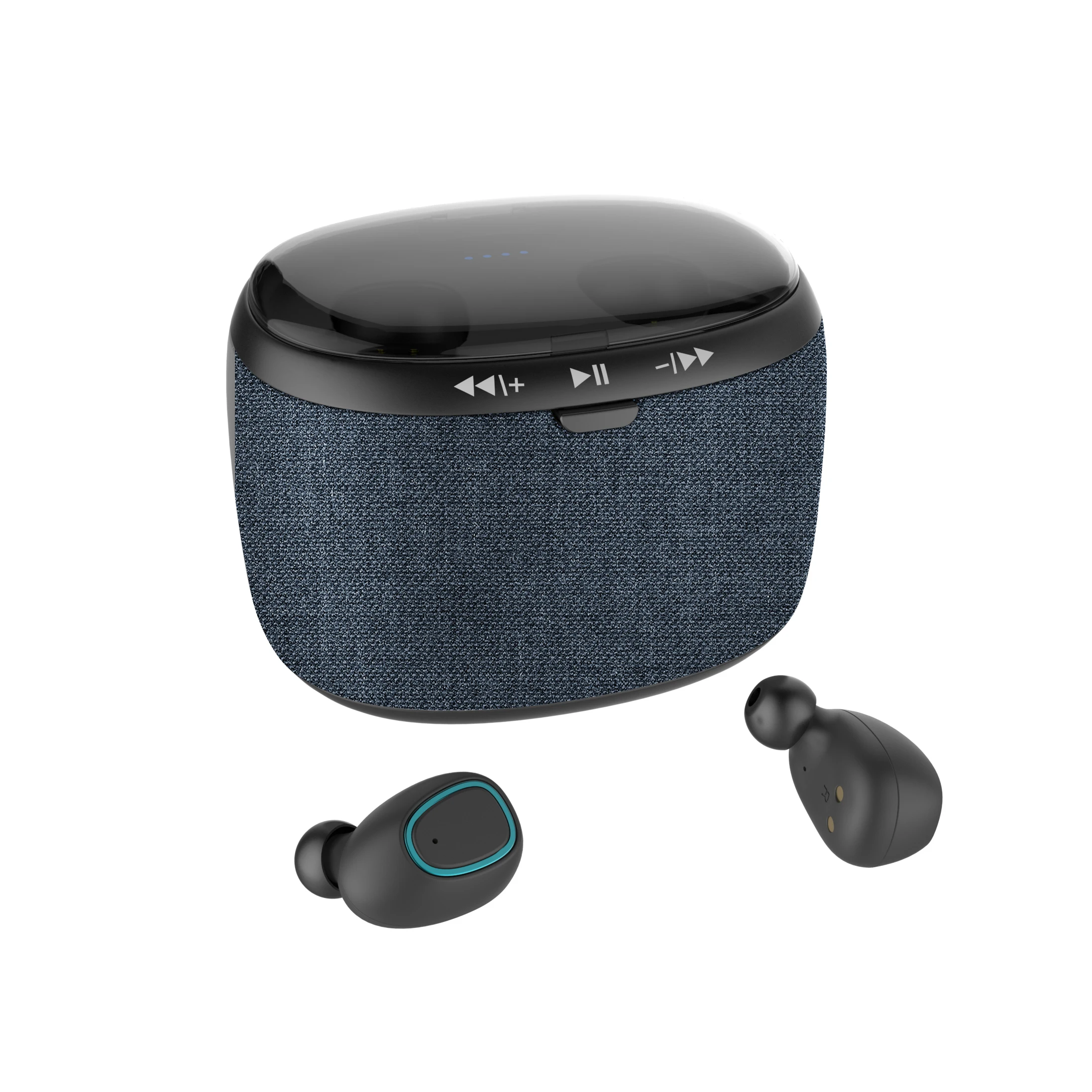 Оптовая продажа, беспроводные наушники 2 в 1 с мини-динамиком для питьевой музыки