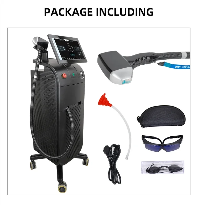 Ice Titanium Diode Laser 755 808 1064nm Diode Lazer Hair Removal Lazer machine