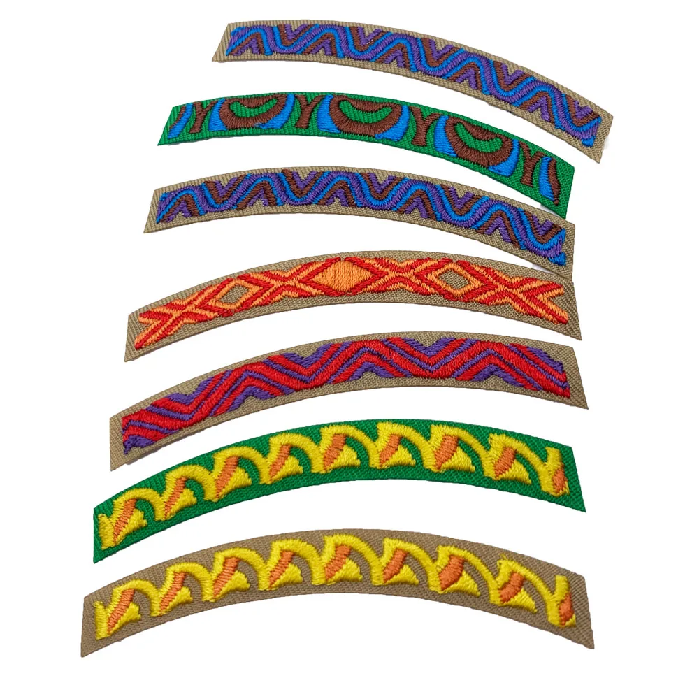 Wholesale Custom Embroidery Boy Scout Patches Iron on  Girl Scout Badges patches for clothing