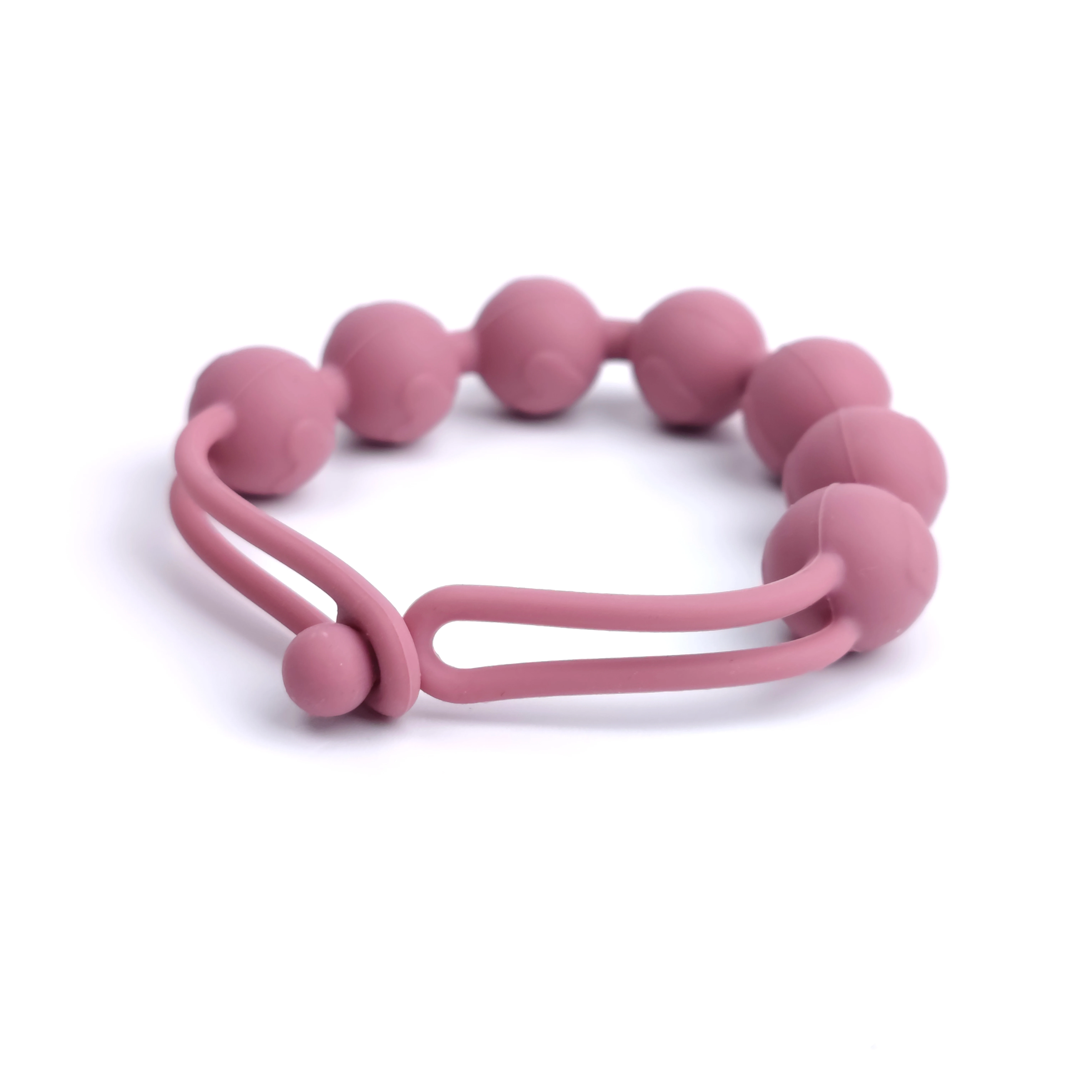 Wholesale Reusable Heart Designed Silicone Chain Food Grade Silicone Dummy Clip Silicone Baby Pacifier Chain Clips