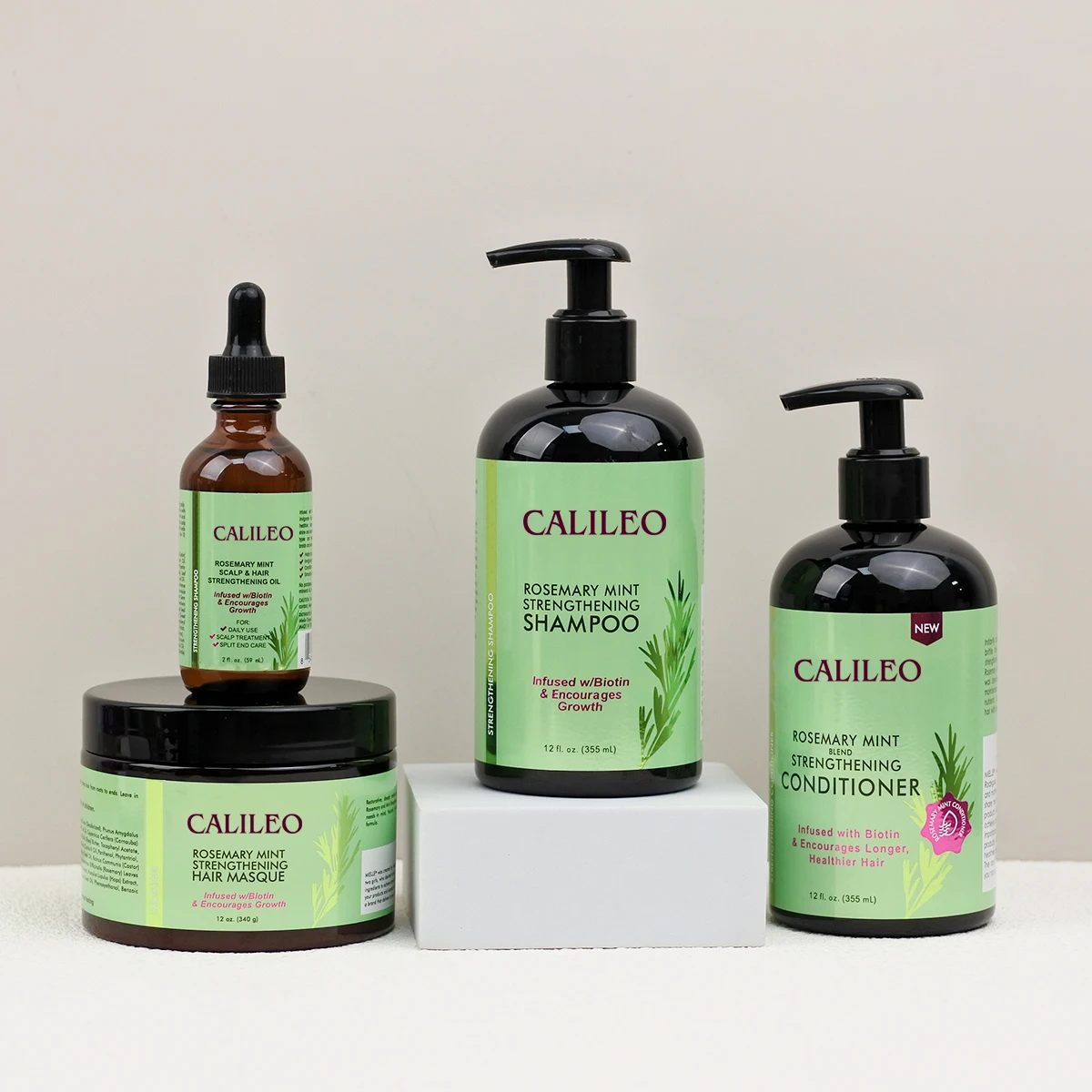 Wholesale Private Label Hair Care Set  Organic Hair Strengthening Smooth Rosemary Mint Shampoo And Conditioner