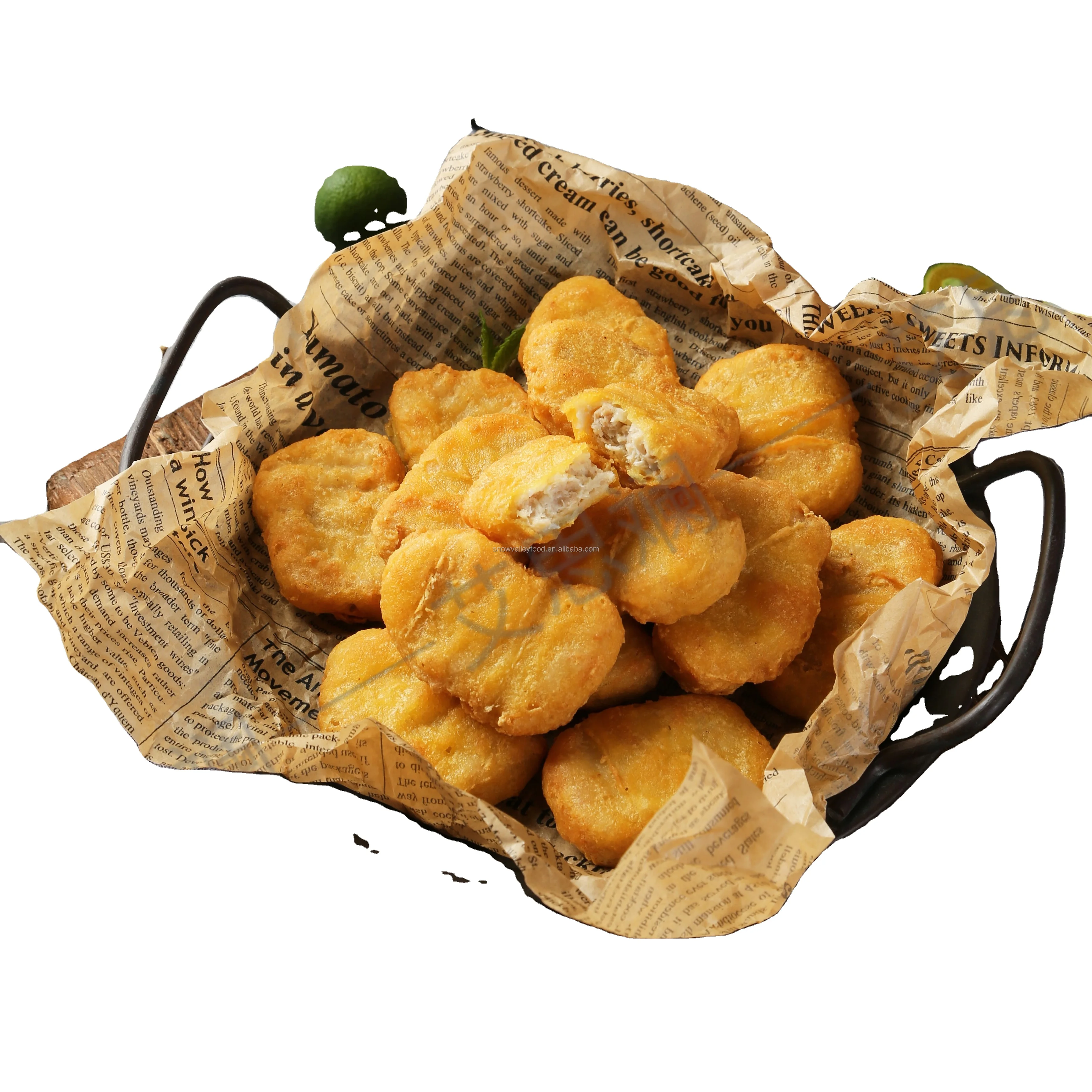 100% Plant Based Veggie Meatless Substitute Spicy chicken flavor gummy texture chicken Nuggets by Non-GMO Soy