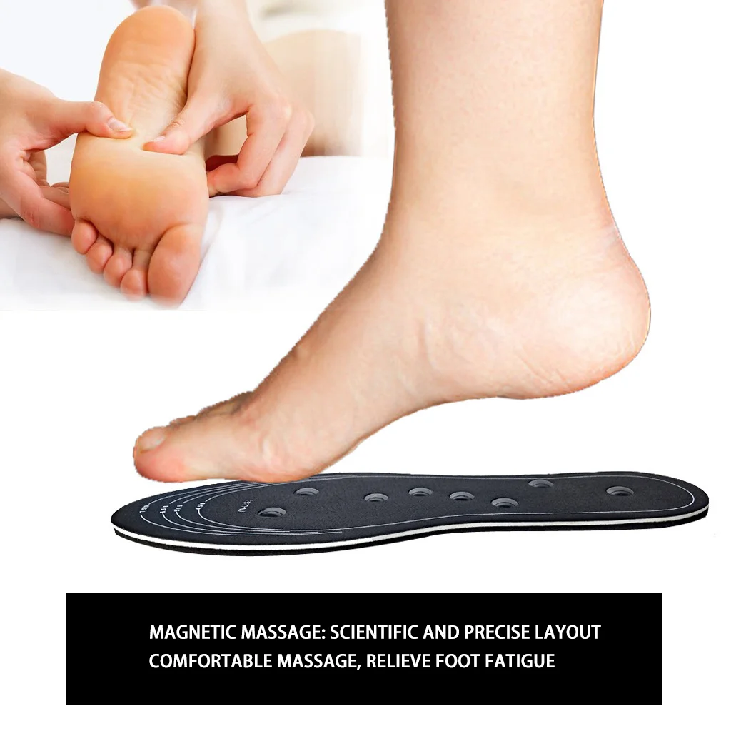 Factory Customization Foot Pain Relief Breathable Plantar Fasciitis Massage Acupuncture Magnetic Therapy Massage Insole