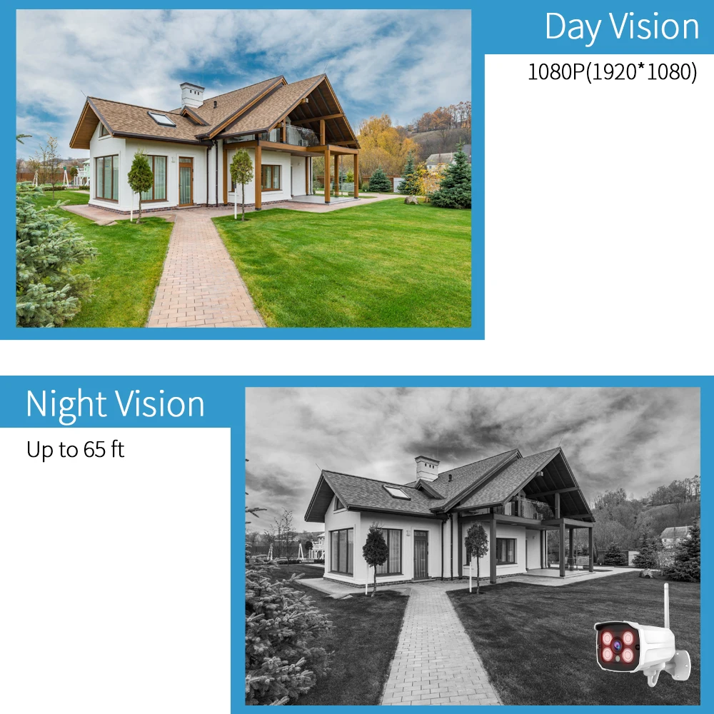 Wireless WiFi IP Camera Night Vision IP Network Security CCTV IR Camera And 4 LED Outdoor Bullet Wireless WiFi IP Camera