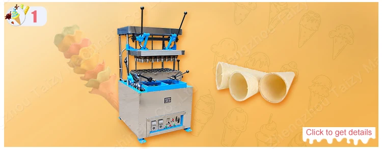 High efficiency automatic Serbia waffle ice cream cone machine