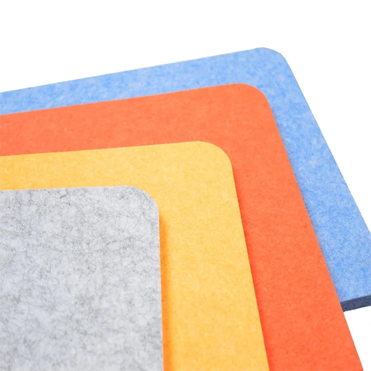 eco-friendly Sound Dampening PET Felt Acoustic Panels Fireproof Sound Proof Polyester Fiber Acoustic Board Panels