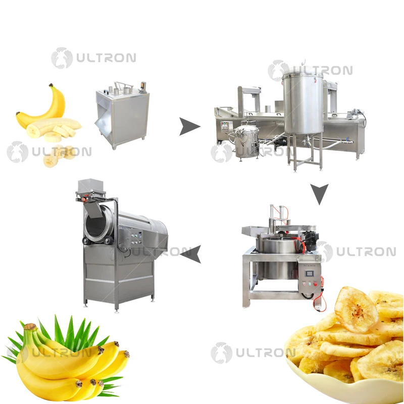 Ultron Factory Direct Sale Vegetable And Fruit Production Machine Line To Make Banana Chips