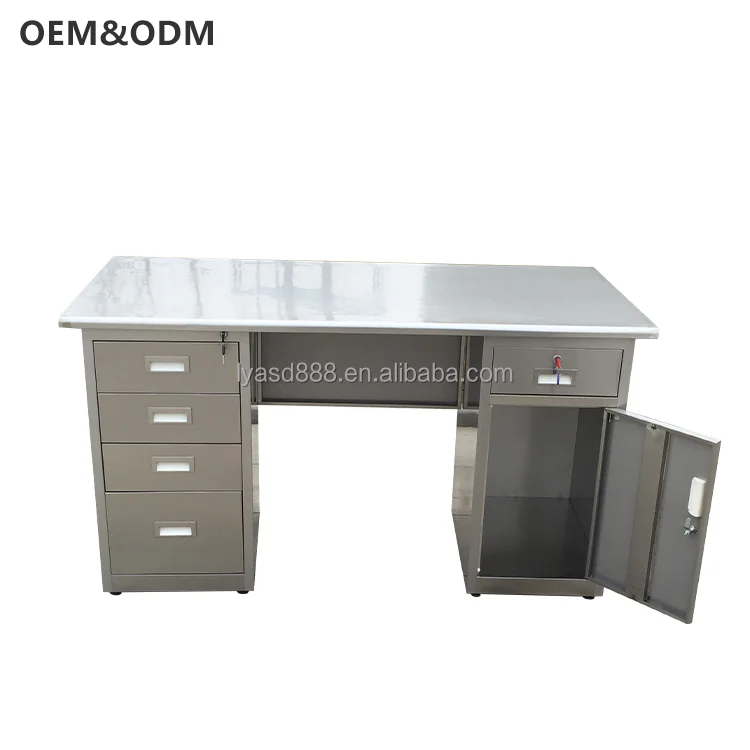 Customized Benches Modern Office Desk 304 Stainless Steel Computer Table Specialized Desks for Hospital Laboratory