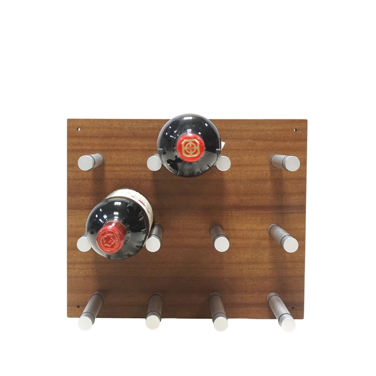 Home Bar Decor Solid Wood Wine Holder 72 Bottles Wine Bottle Display Shelves Custom Stackable Modular Wooden Wine Rack