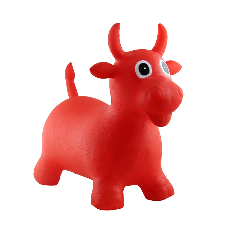 Best selling animal cow hopper PVC kids bounce mount inflatable cow