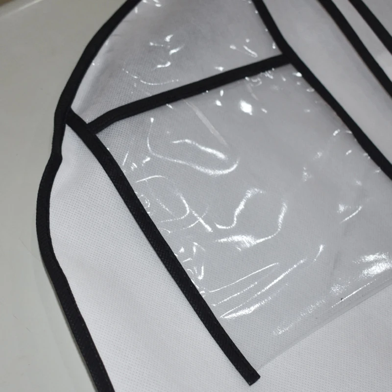 Wedding Gown Garment Clothes Carry Cover Storage Protector Hanging Dress Bag with ID Window