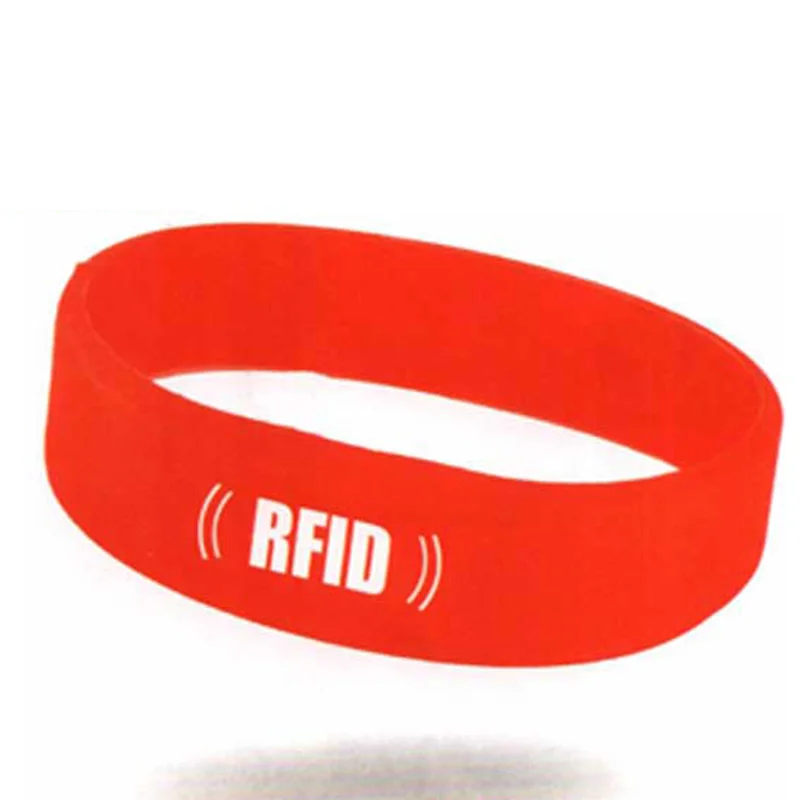 MWG13 Premium Closed loop skidproof type Silicone RFID Bracelet / Custom fixed size rfid /NFC  silicone wristband