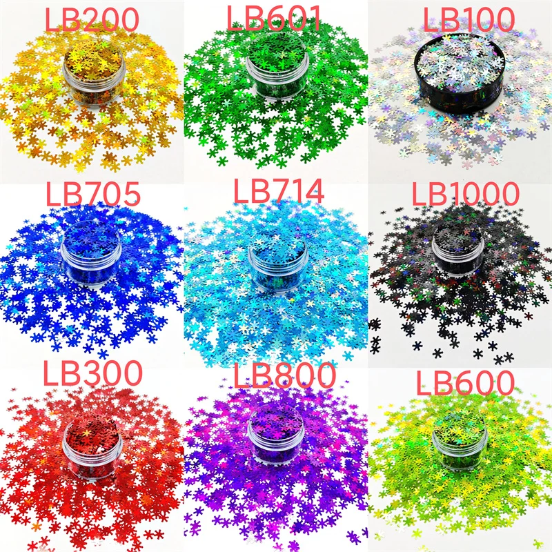 Bulk Wholesale Glitter Christmas Decorations Glitter Christmas Snowflakes Loose Powder Glitter