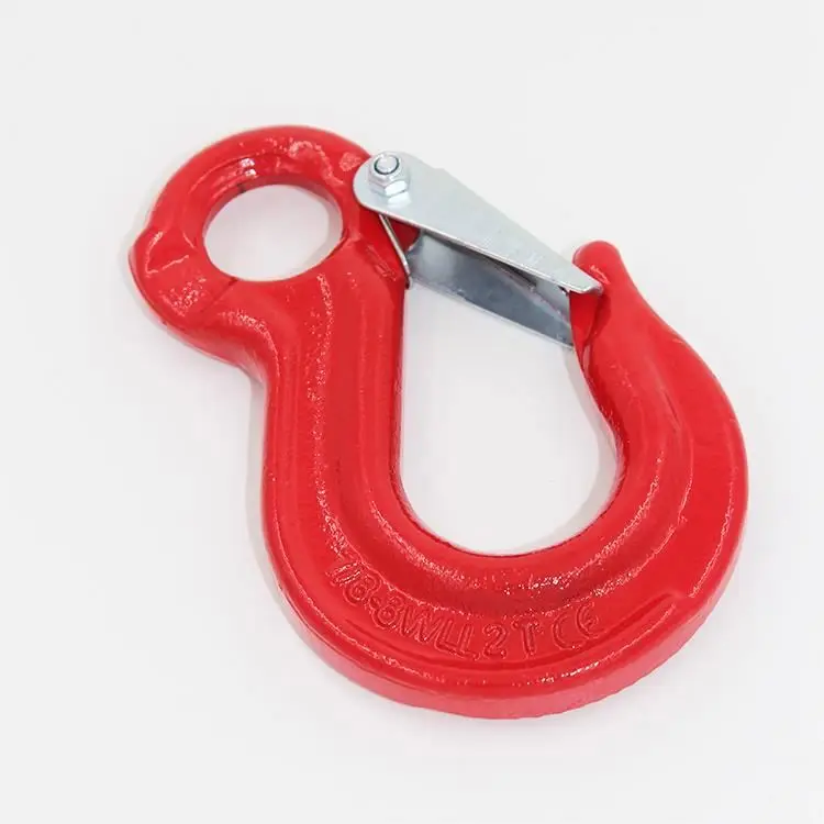 
Eye Hook Safety Latch Heavy Weight Crane Hook With Lock Parts 