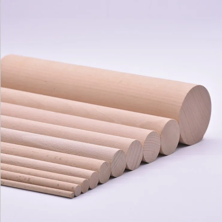 Factory direct High quality wooden round shape dowel rods and stick customized Wooden Dowel Rods DIY Crafts for home Decoration