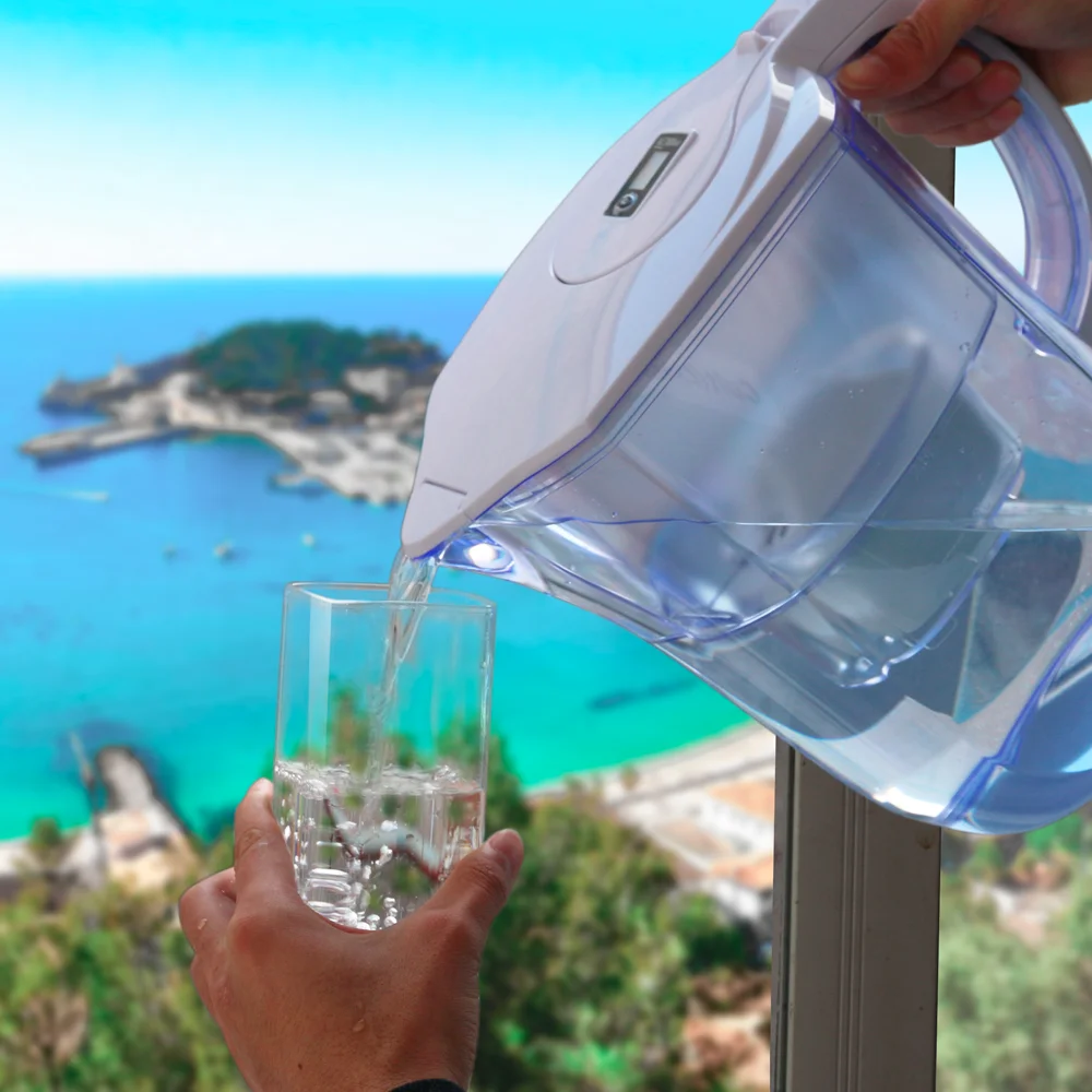 Wellblue water filter pitcher alkaline ionizer and replacement cartridge water filter pitcher for drinking water