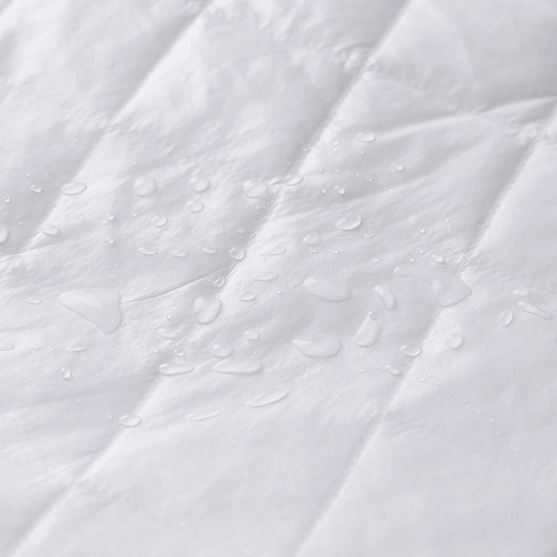 Quilted Waterproof Mattress Pad, Breathable Absorbent Surface Mattress Protector, Soft Noiseless Mattress Cover