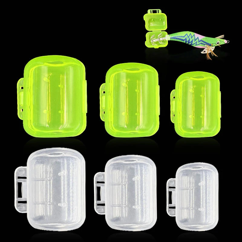 Plastic Squid Hooks Cover Hook Cover Wood Shrimp Cover Wood Shrimp Hook Hat Coverp Fishing Tackle