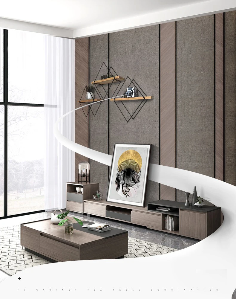 Модная мебель для гостиной современный деревянный ТВ-шкаф Скандинавская ТВ-приставка
