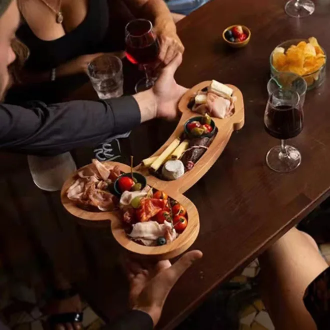 Fruit and Wine Plate Penis Shaped Cutting Charcuterie Board Aperitif Board For Bachelor Party Weeding Gift