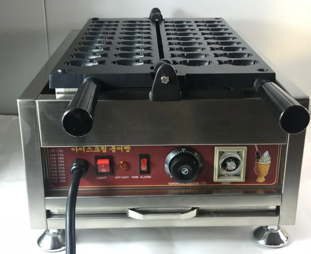 Free shipping Electric 18 pcs/plate Mini Taiyaki Maker Machine Clown fish waffle maker Japanese style small  fish