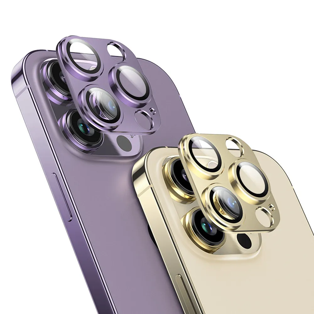 For IPhone 14 13 Camera Metal Lens Protective Ring for IPhone 12 13 14 Pro Max Mini Plus Lens Back Glass Cover for IPhone 14Pro